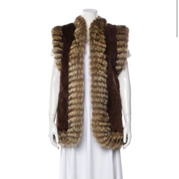Yves Saint Laurent Vintage Late 1970's - Early 1980's Fur Jacket vest Size: M - Picture 1 of 3